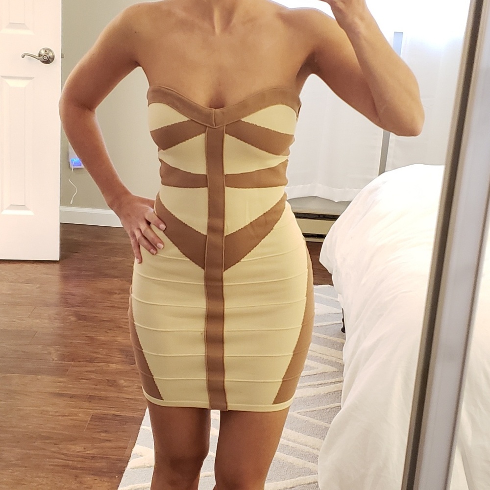 **5 for $40** WOW Couture bandage strapless dress